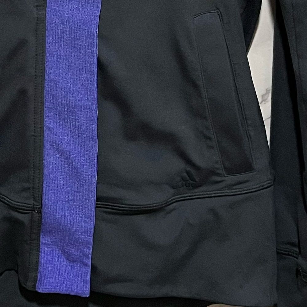 Adidas - Women's Medium Graphite & Purple Athletic Jacket - Picture 5 of 5